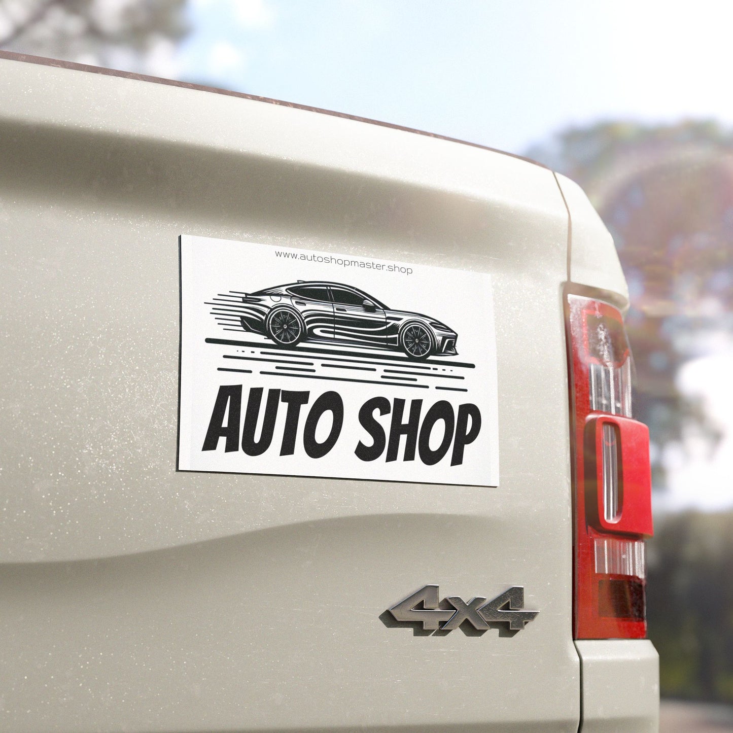 Auto Shop Car Magnet - Perfect for Car Enthusiasts and DIYers