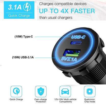 Chargeur voiture 30/85W