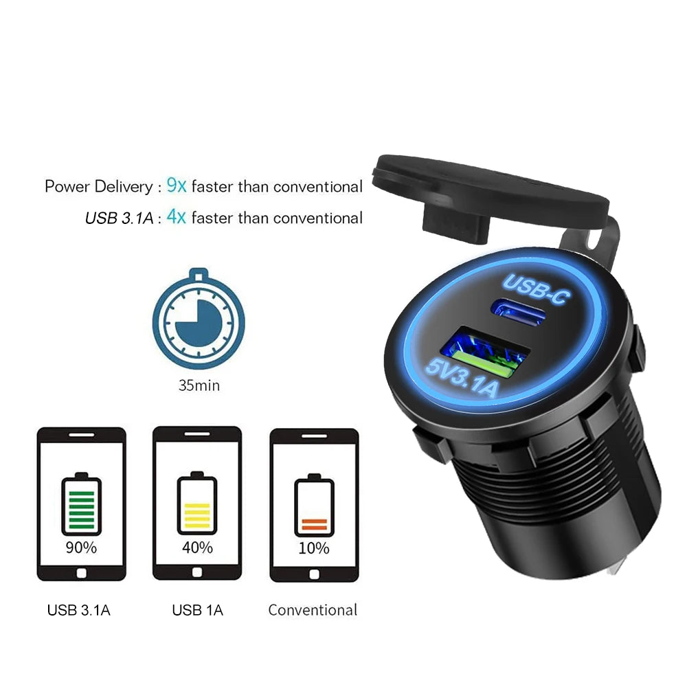 Chargeur voiture 30/85W