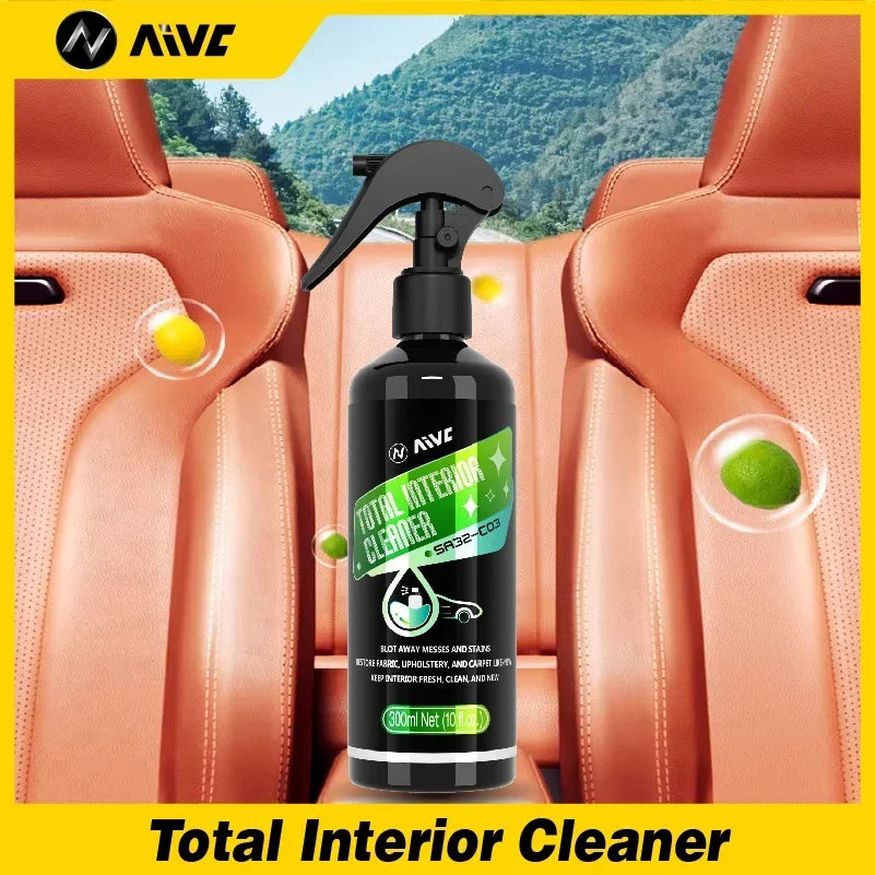 Nettoyant pour intérieur de voiture, Nettoyant pour plafond, Tissu tissé, Sans eau.